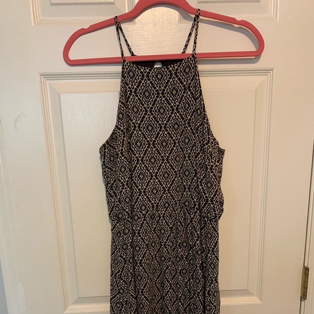 Black and Cream Printed Dress